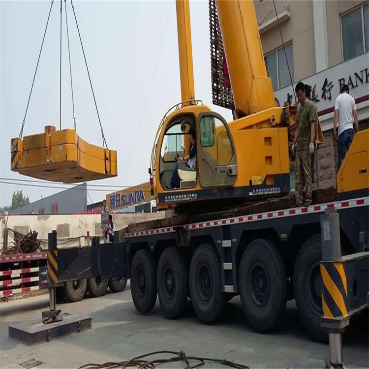 长丰镇当地吊车出租|机器吊装|75吨|工厂搬迁服务